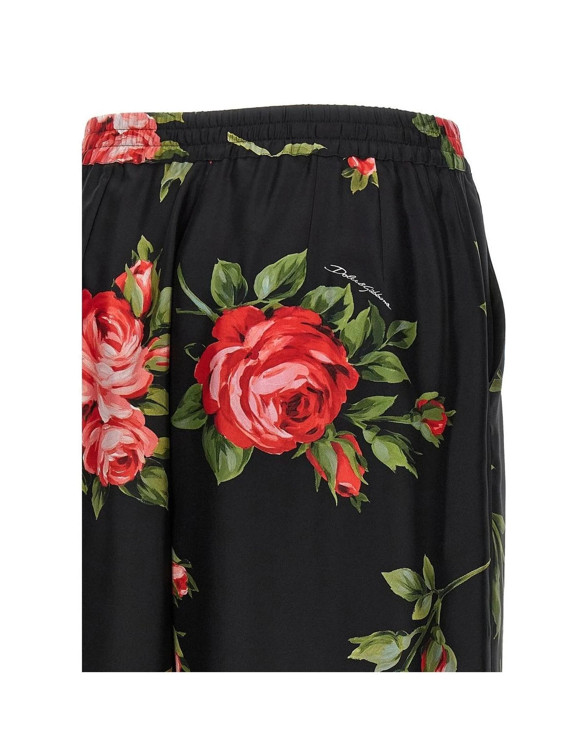 Dolce & Gabbana Palazzo Pant in black, Silk — view 4