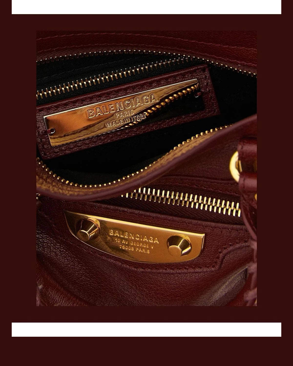 Balenciaga Satchel Bag in red, Goat Leather — view 4