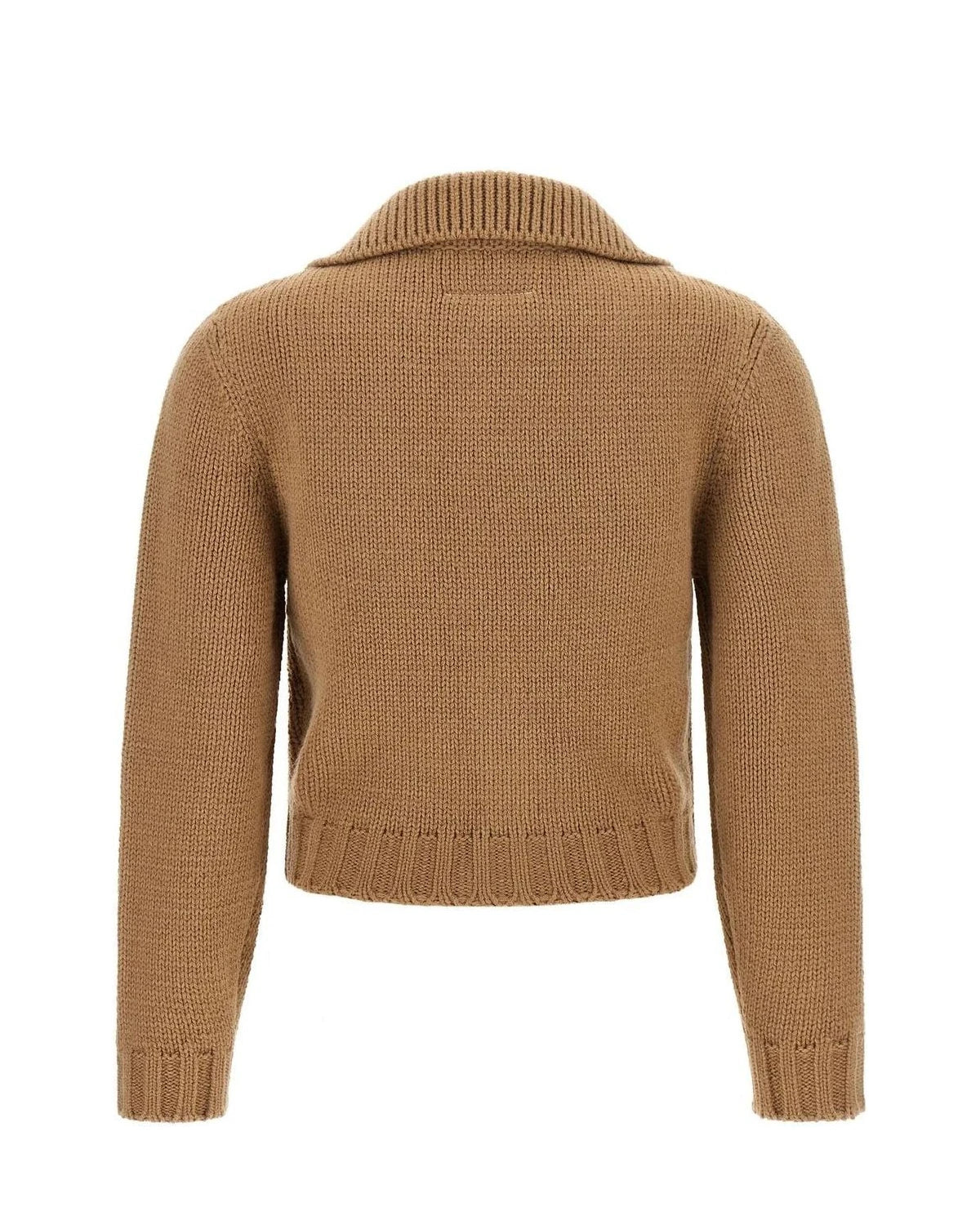 MM6 Maison Margiela Cardigan in beige, Wool β view 2
