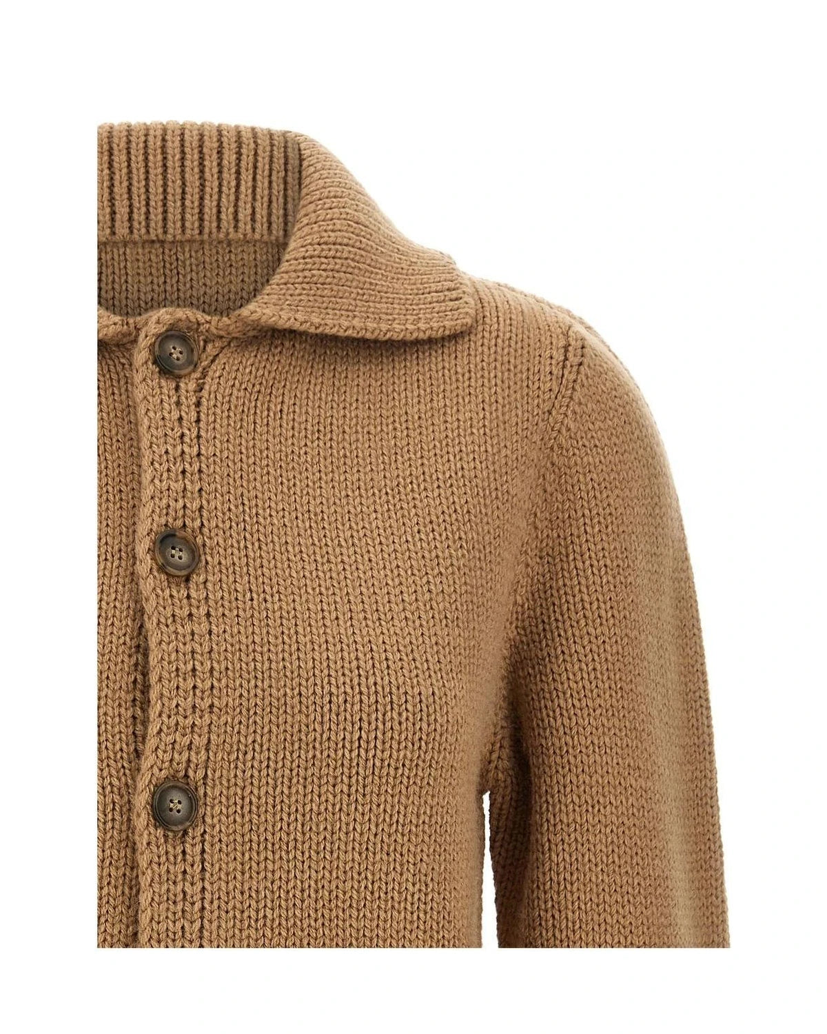 MM6 Maison Margiela Cardigan in beige, Wool β view 3