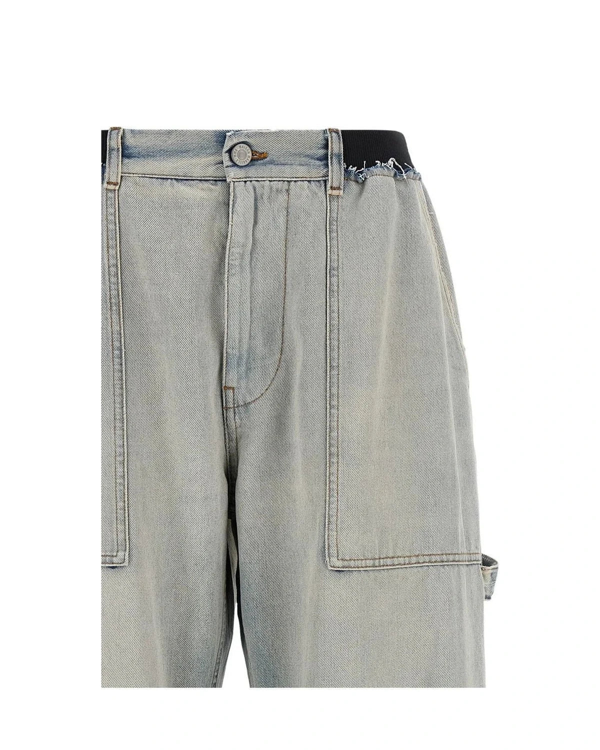 MM6 Maison Margiela Jean in blue, Cotton — view 3