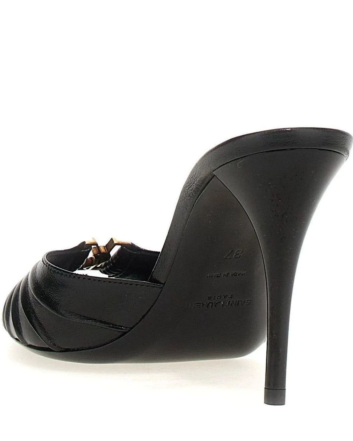 Saint Laurent Sandals in black, Lamb Leather — view 3