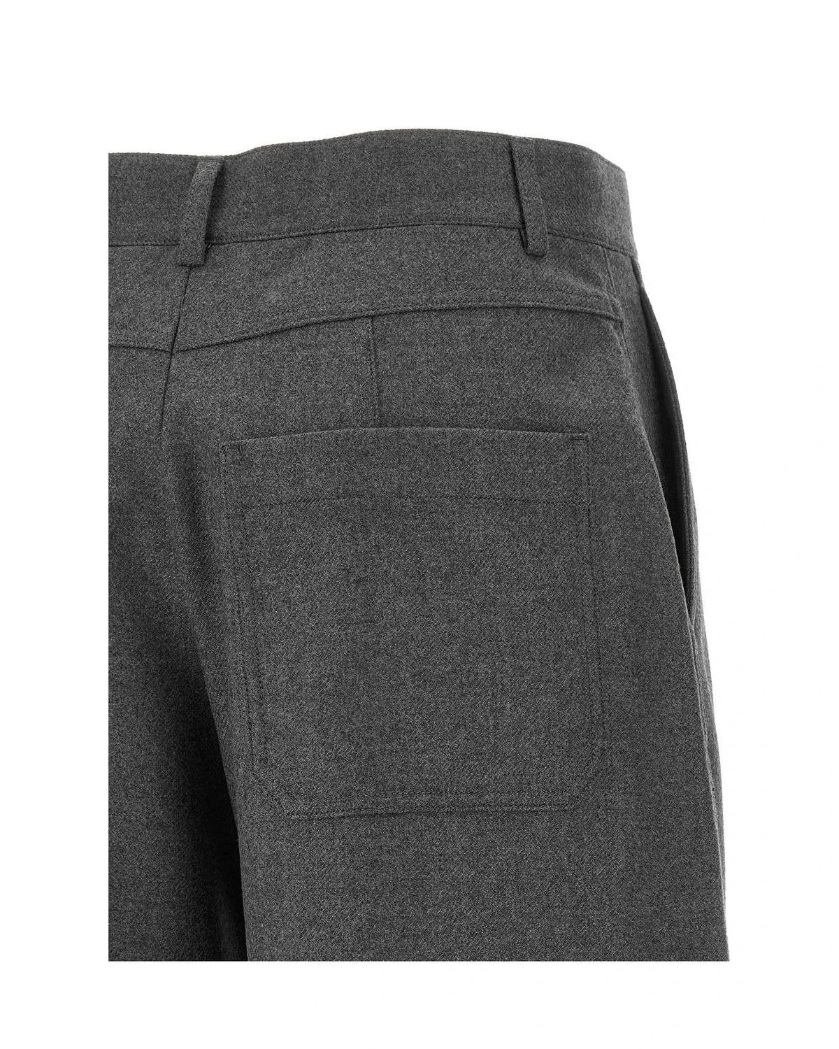 Armarium Trouser in gray, Virgin Wool — view 4