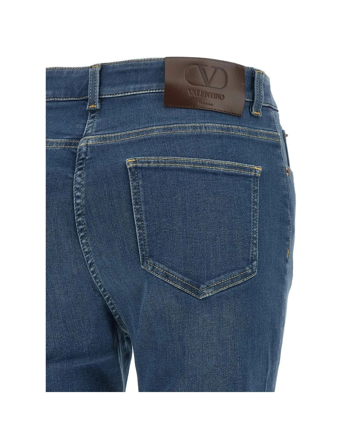 Valentino Garavani Jean in blue, Cotton Denim — view 4