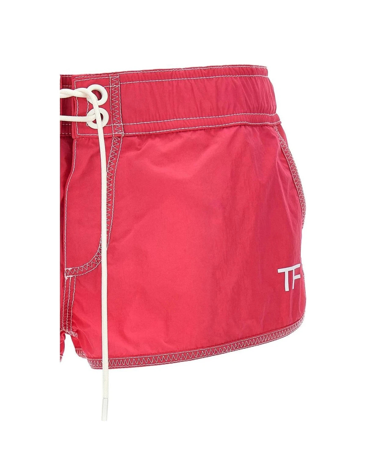 Tom Ford Swim Short in red, Polyamide — view 3