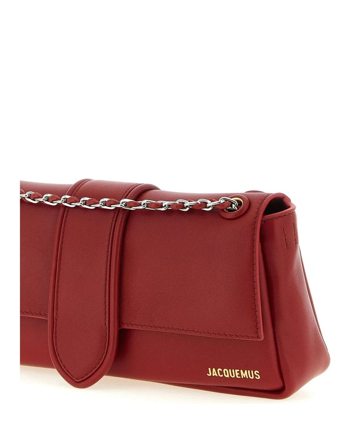 Jacquemus Shoulder Bag in red, Lamb Leather — view 3