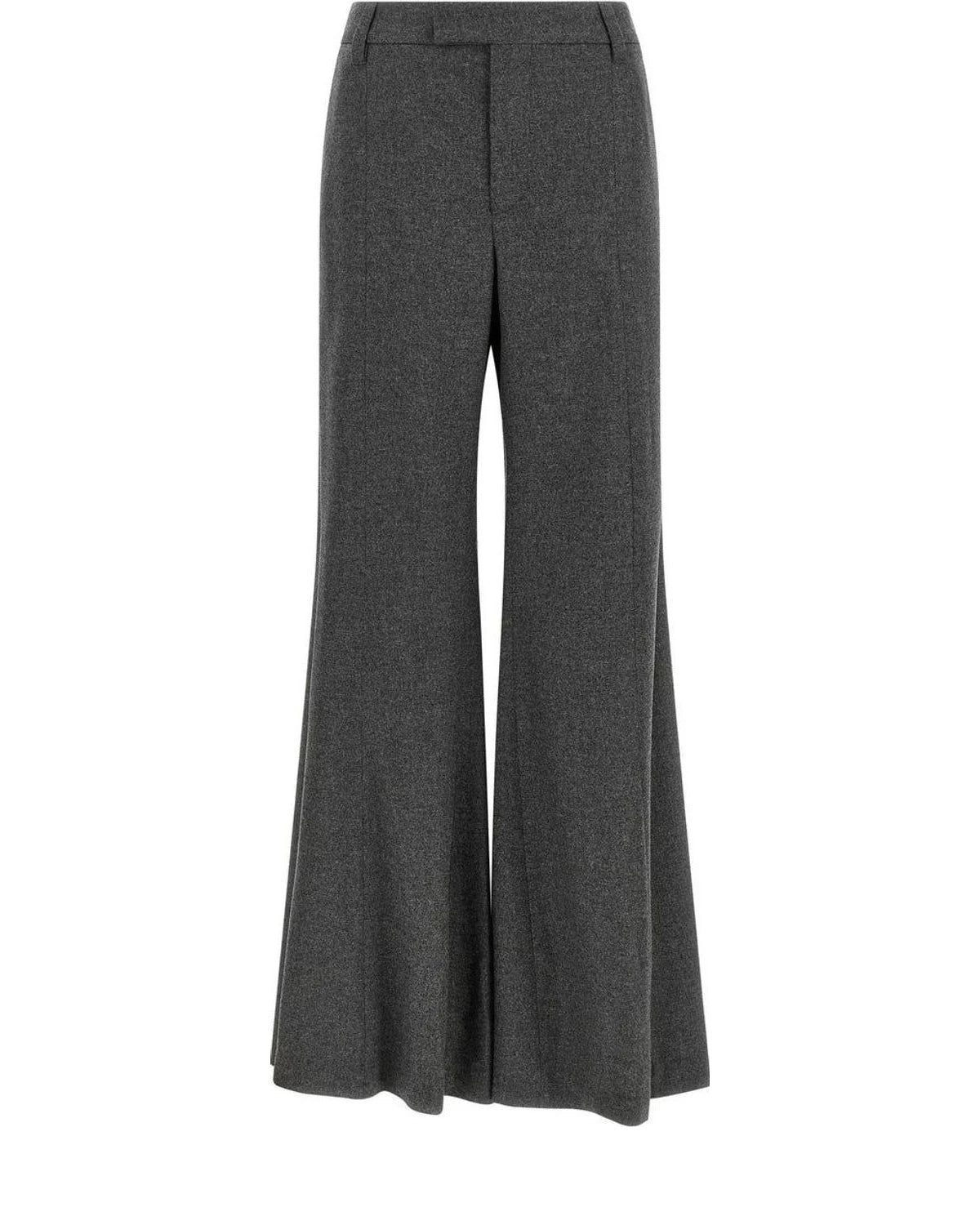Brunello Cucinelli Palazzo Pant in gray, Virgin Wool