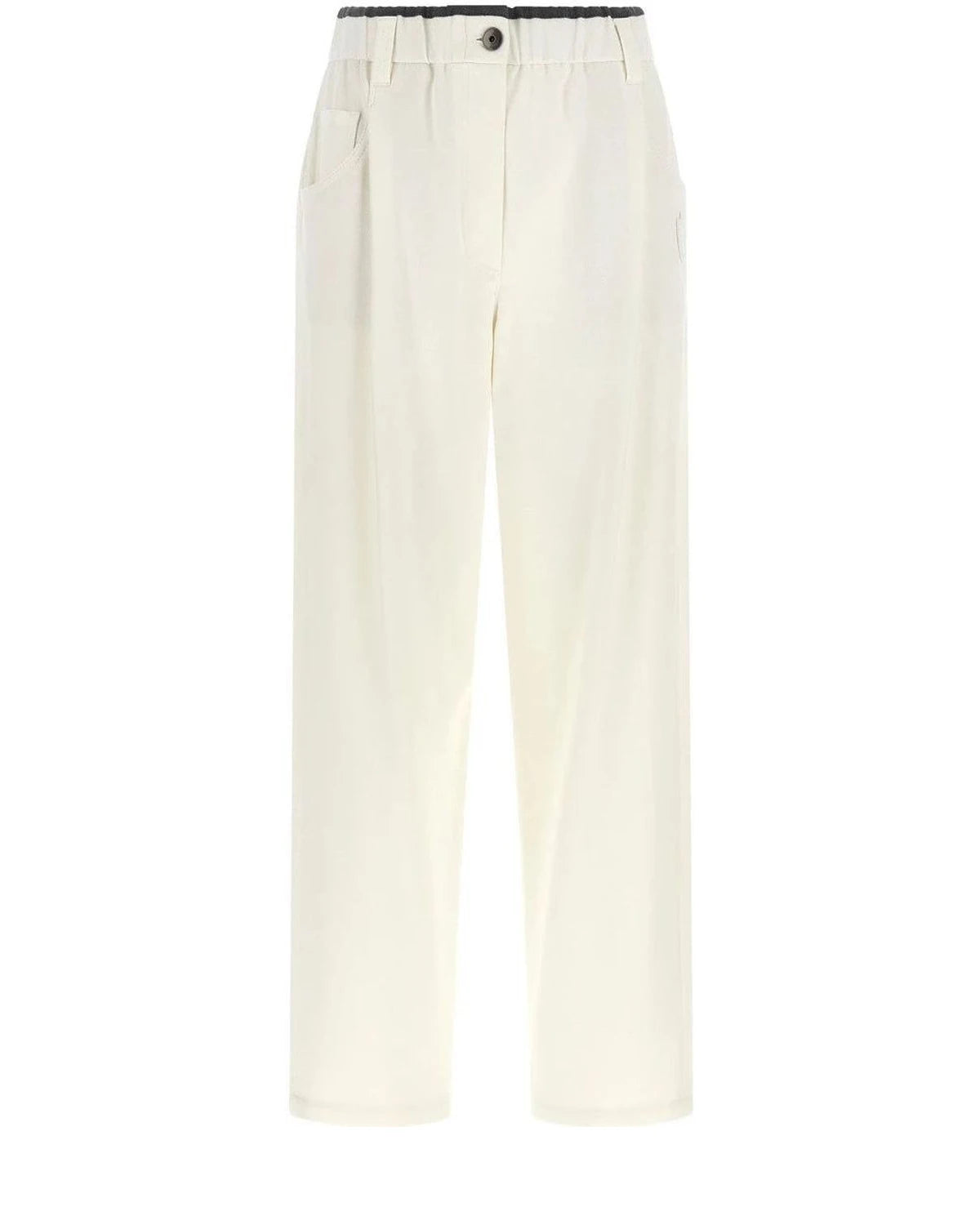 Brunello Cucinelli Trouser in white