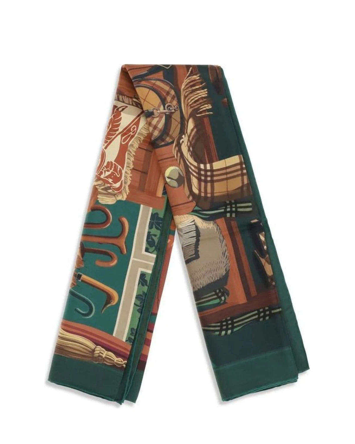 Burberry Scarves & Shawl in green, Silk — view 2