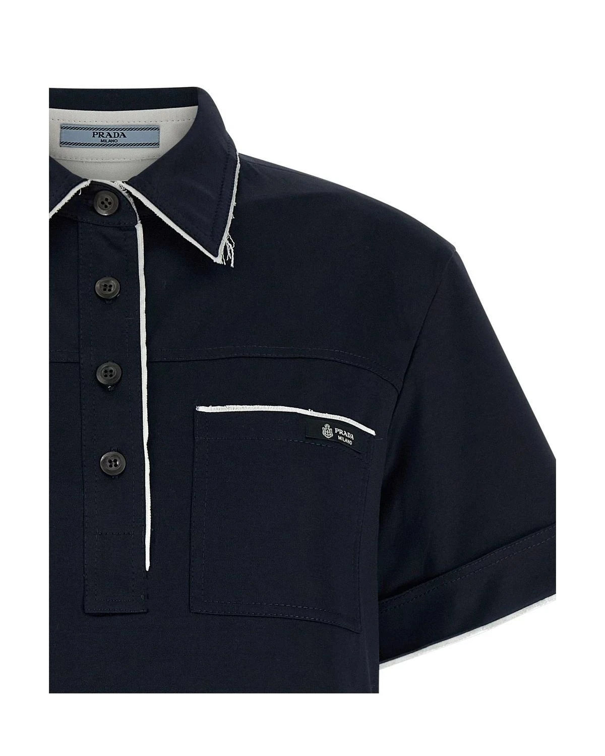 Prada Polo in navy — view 3