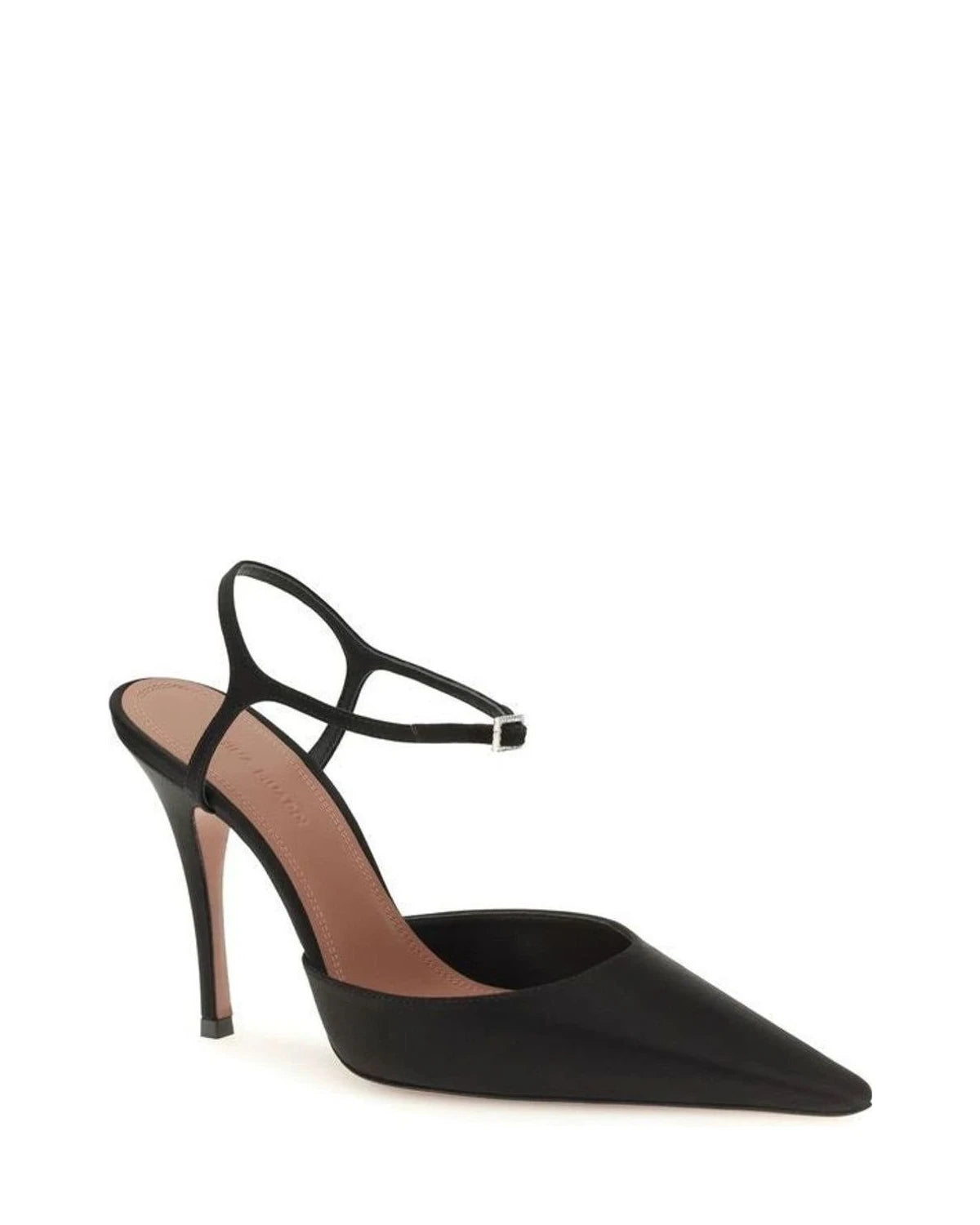 Amina Muaddi Pumps in black, Silk Satin — view 2