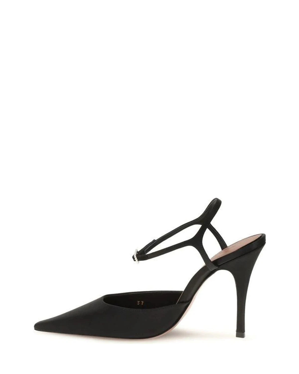 Amina Muaddi Pumps in black, Silk Satin — view 3
