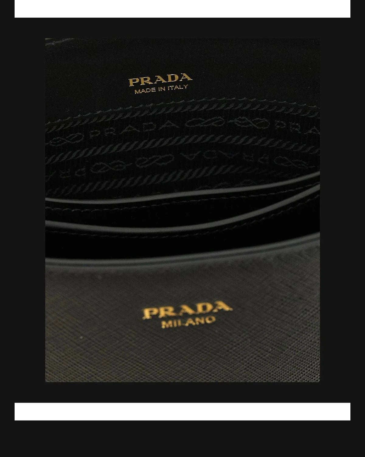 Prada Bucket Bag in black, Calfskin Leather — view 4