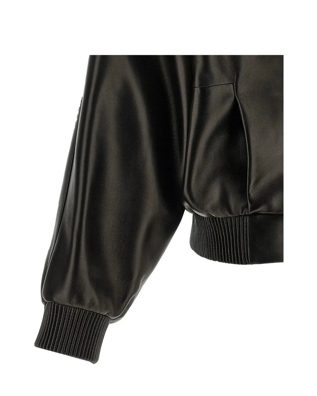 Khaite Bomber Jacket in black, Lamb Leather โ view 4