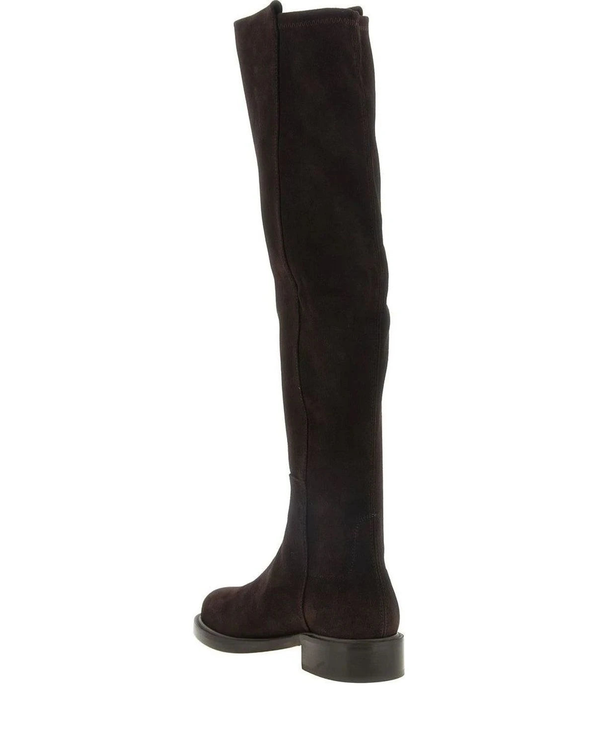 Stuart Weitzman Knee High Boots in brown, Lamb Leather — view 3