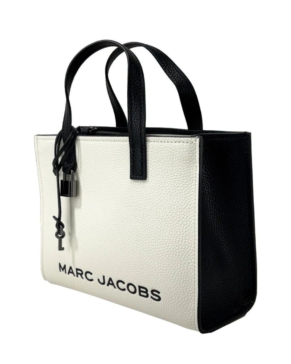 Marc Jacobs Satchel Bag in gray, Pebbled Leather — view 2