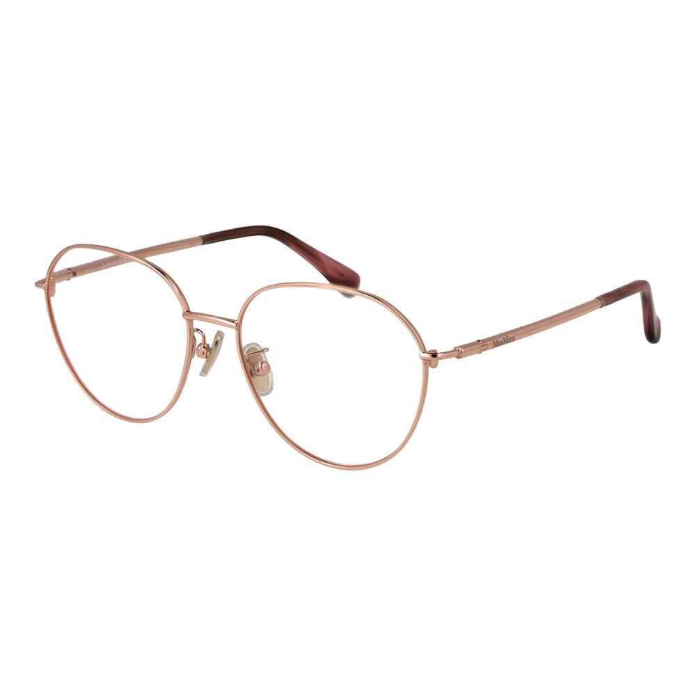 Max Mara Rose Gold Women Optical Frame Glam Steals