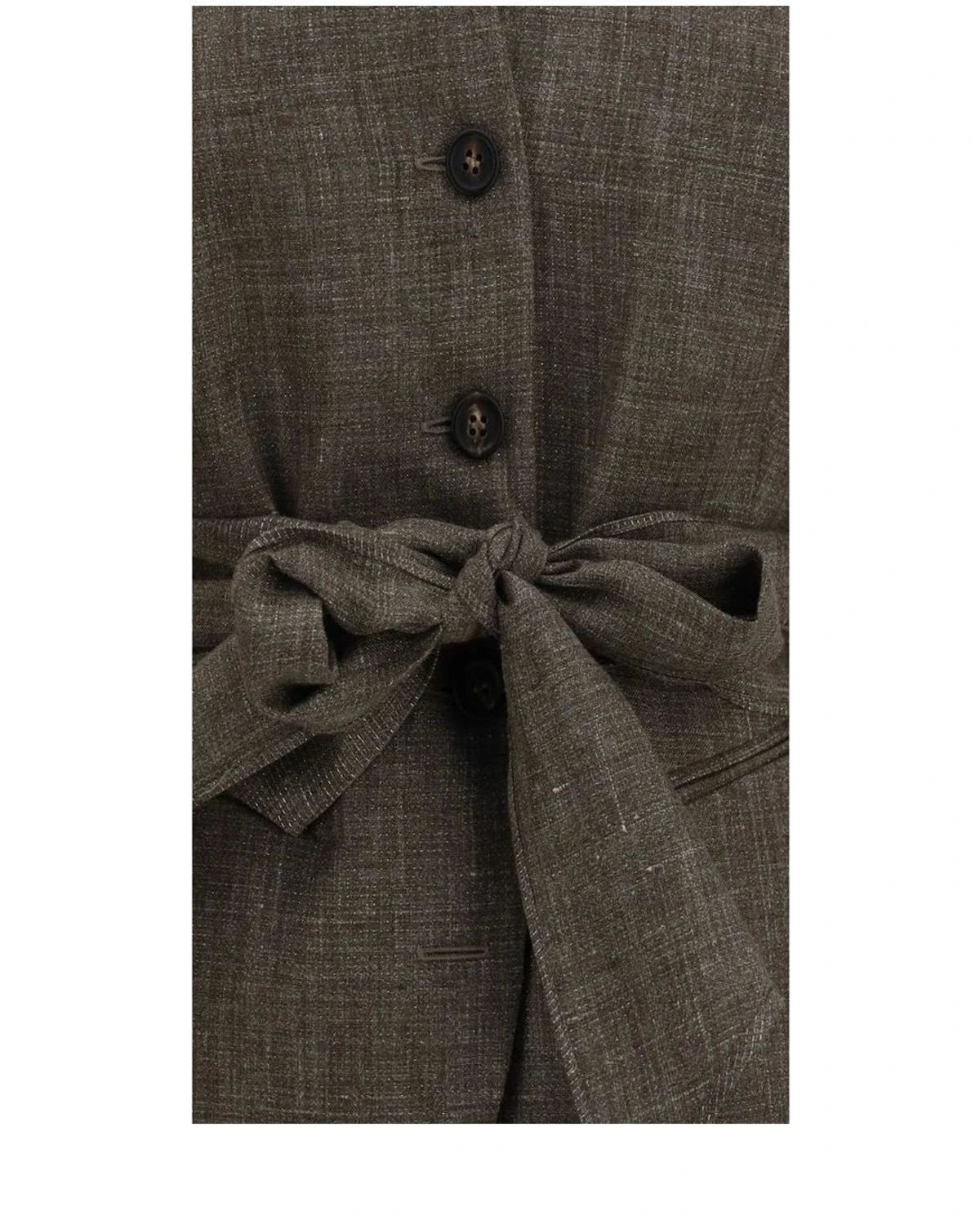 Brunello Cucinelli Blazer in brown, Linen — view 3