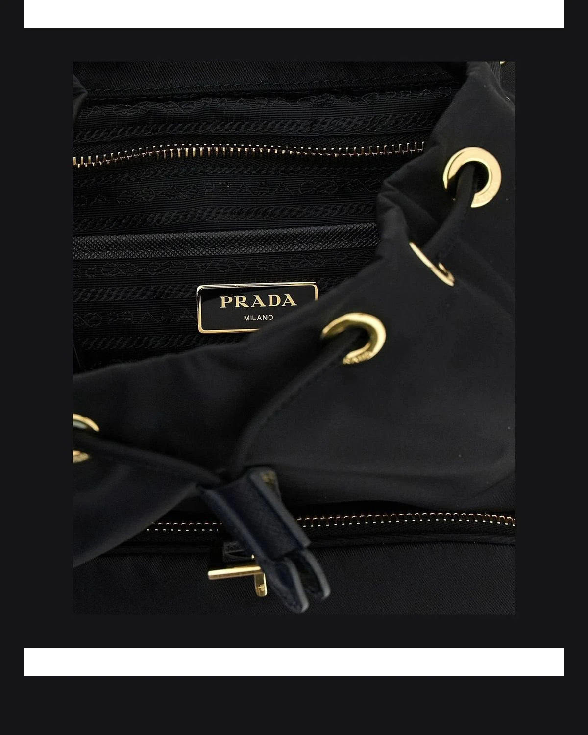 Prada School Backpack in black, Recycled Polyamide β view 4