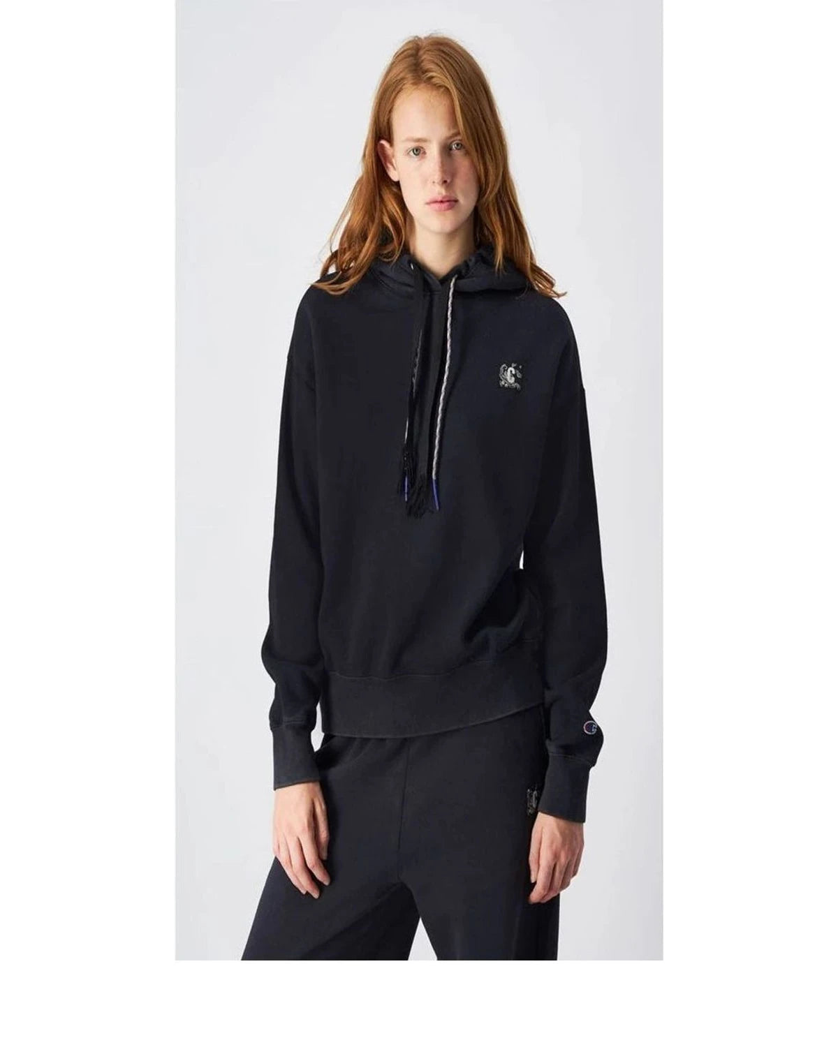 Champion Hoodie in black, Cotton — view 4