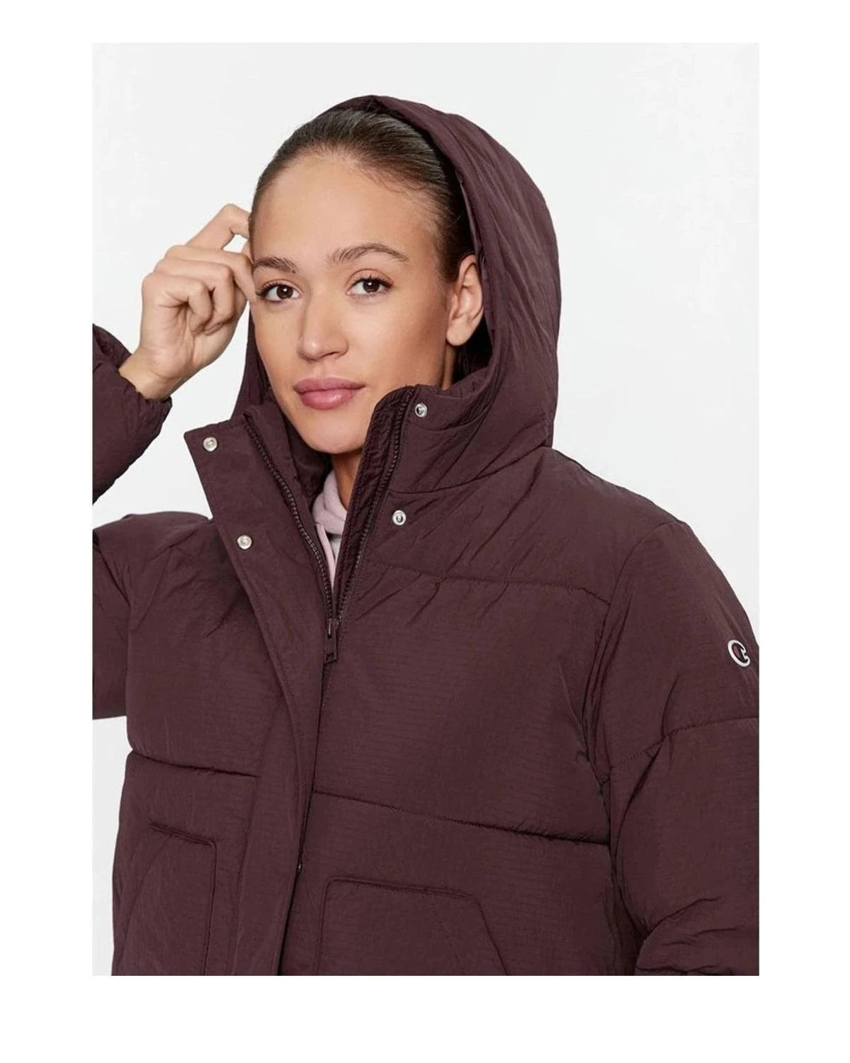 Champion Puffer Jacket in brown — view 3