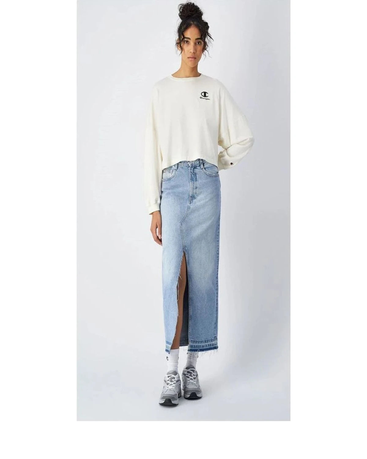 Champion T-Shirt in white, Cotton — view 4