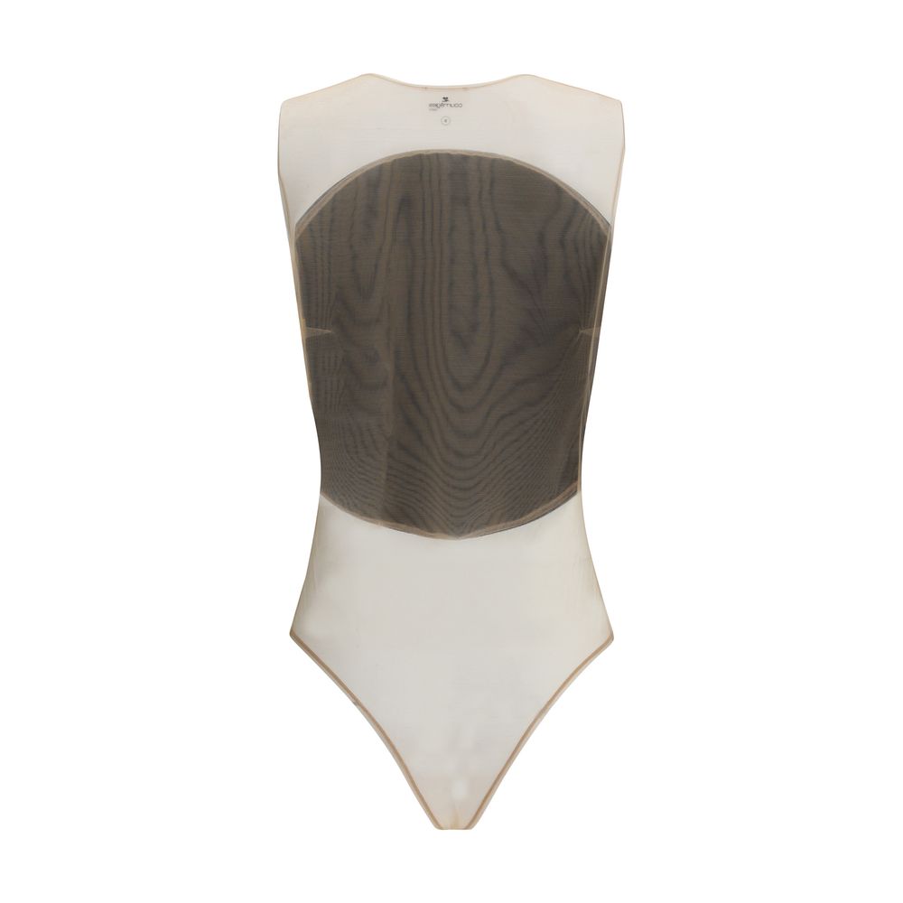 Courrèges Satin Illusion Circle Bodysuit Glam Steals