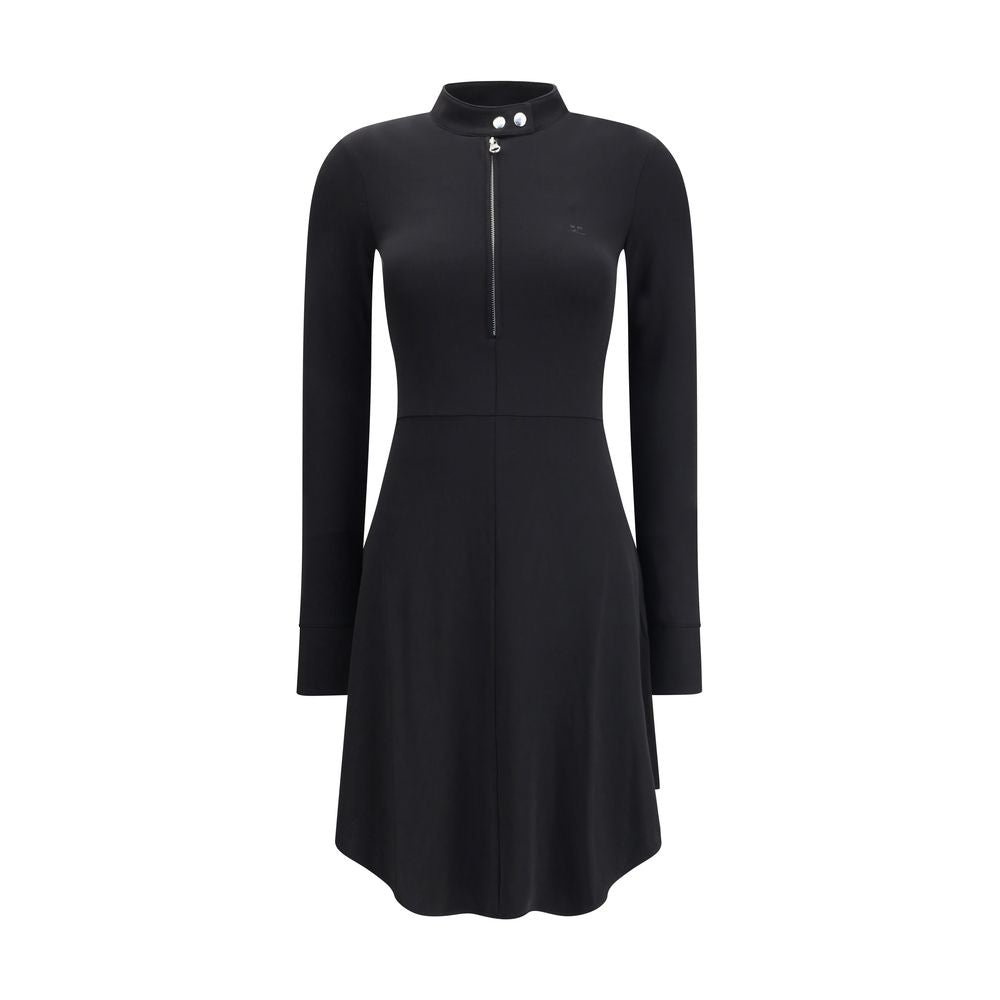 Courrèges Jersey Biker Crepe Zipped Dress Glam Steals