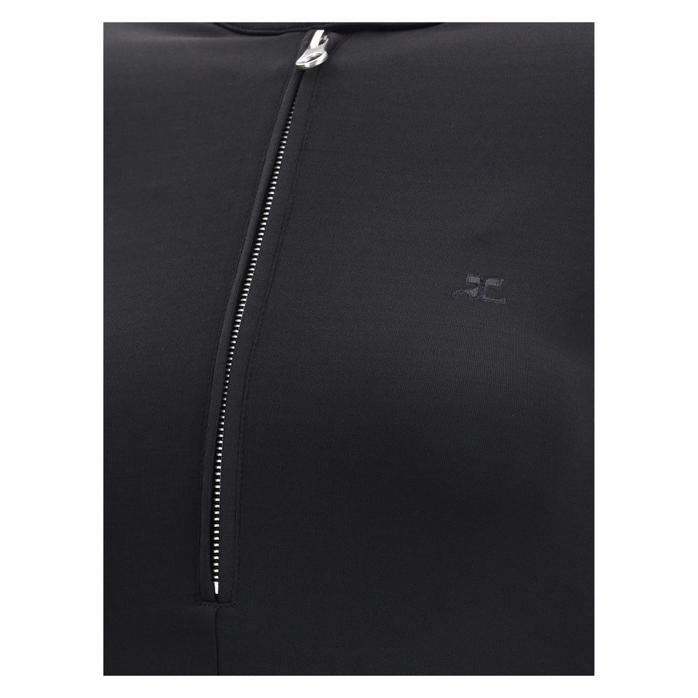 Courrèges Jersey Biker Crepe Zipped Dress Glam Steals