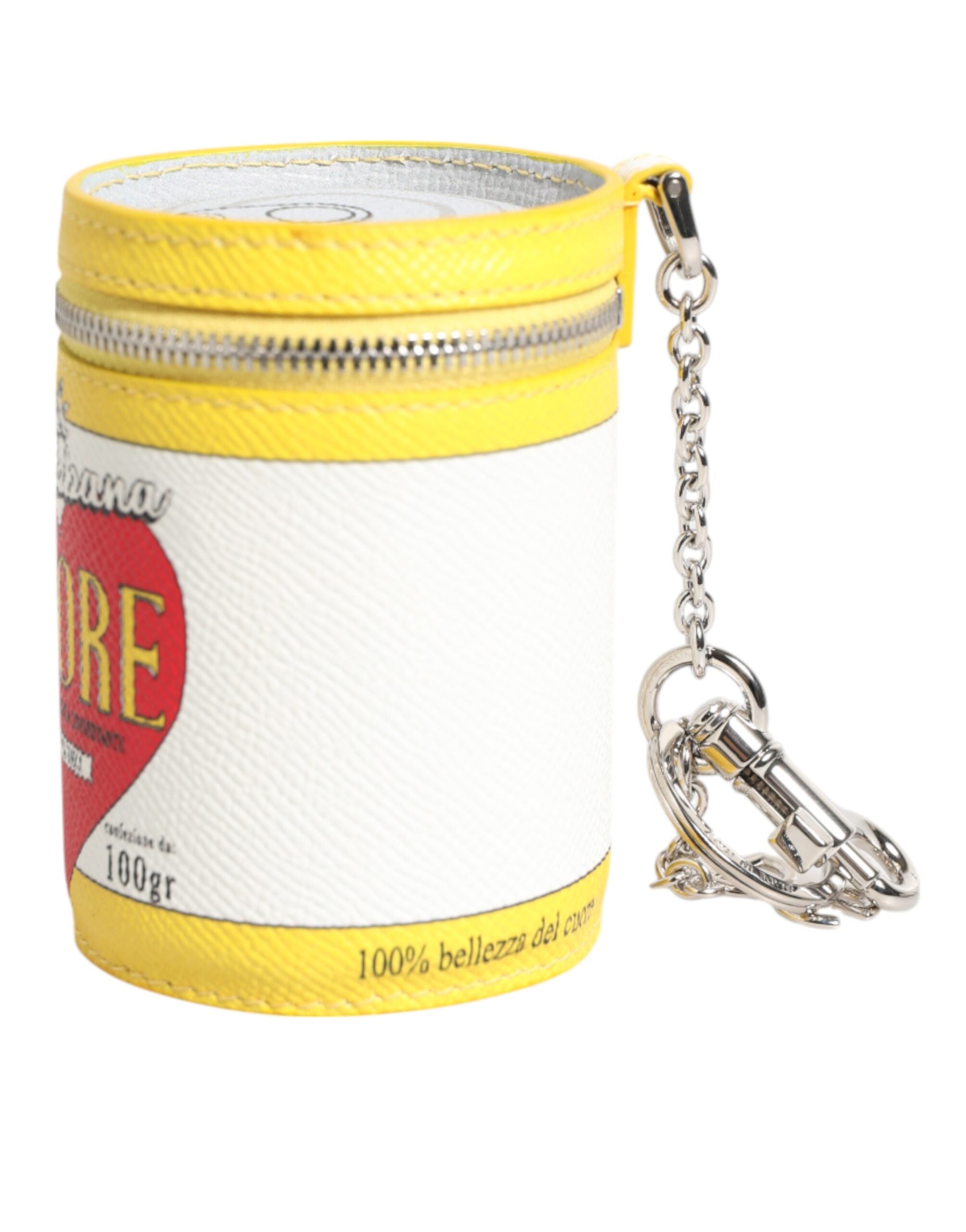 Dolce & Gabbana Multicolor Leather Amore Bag Charm Coin Case Keychain Keyring