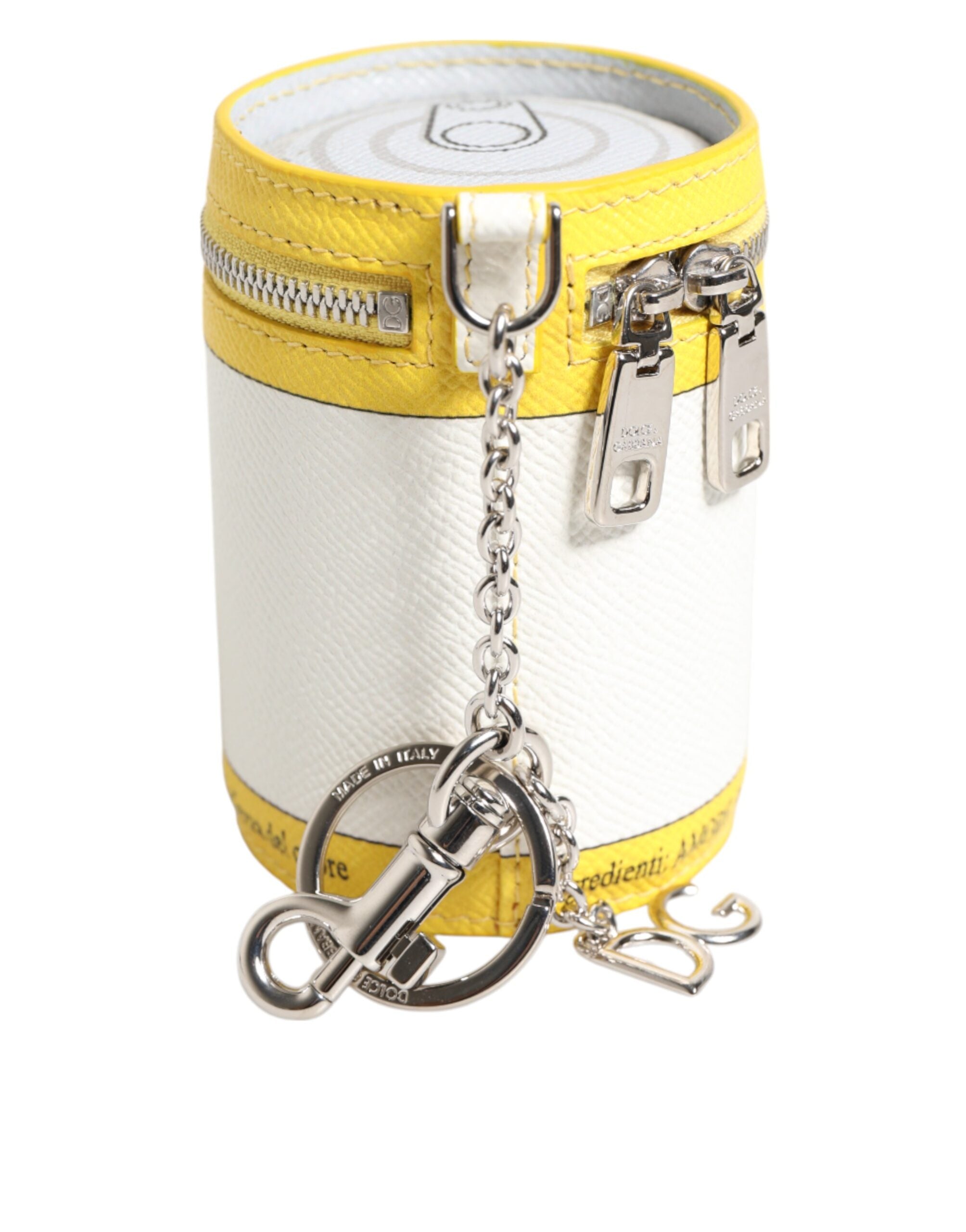 Dolce & Gabbana Multicolor Leather Amore Bag Charm Coin Case Keychain Keyring