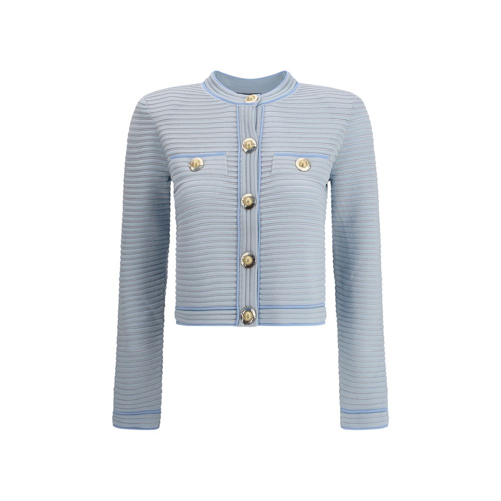 Balmain Embossed Knit Cardigan