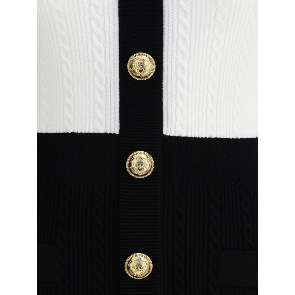 Balmain Braided Pattern Midi Dress Glam Steals