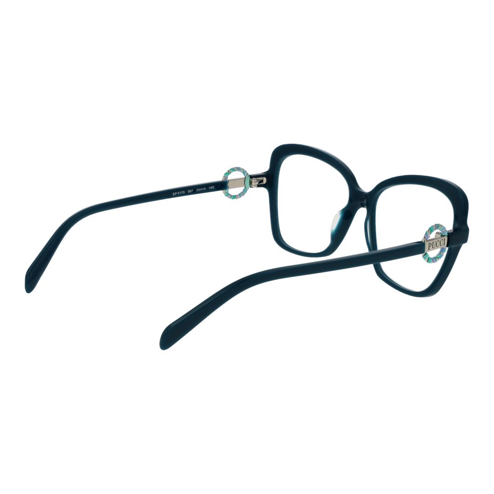Emilio Pucci Turquoise Women Optical Frame Glam Steals