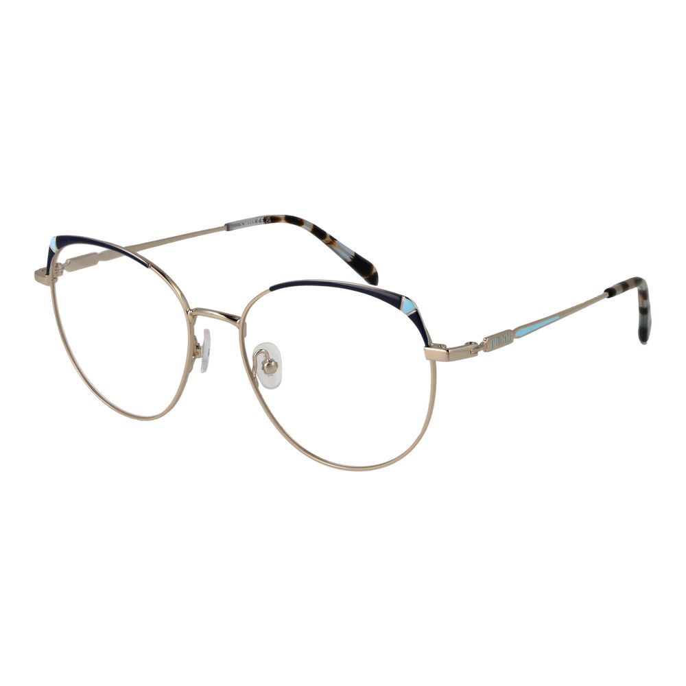 Emilio Pucci Gold Women Optical Frame Glam Steals