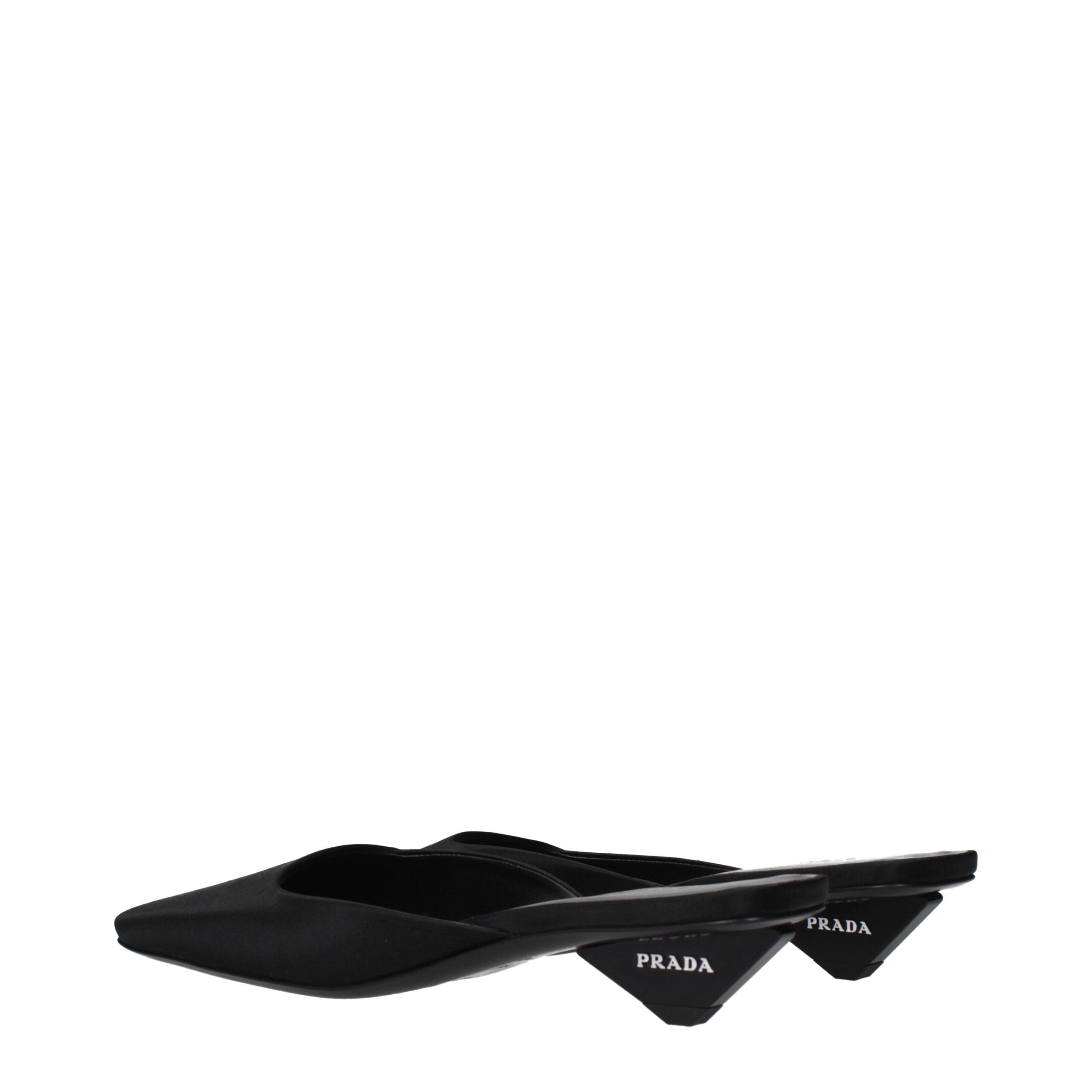 Prada Black Satin Flat Sandals Glam Steals