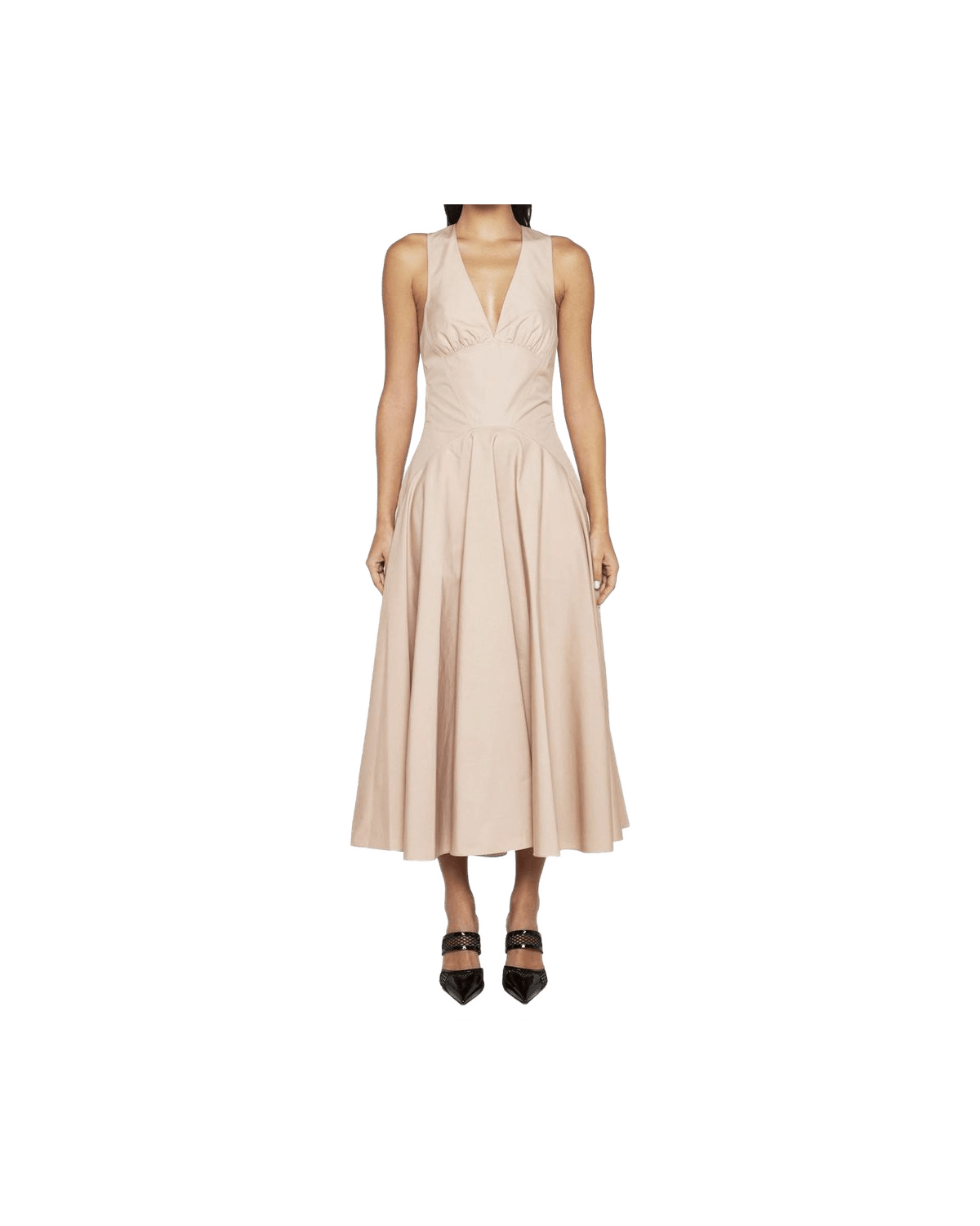 Alaïa Beige Cotton Casual Dress Glam Steals