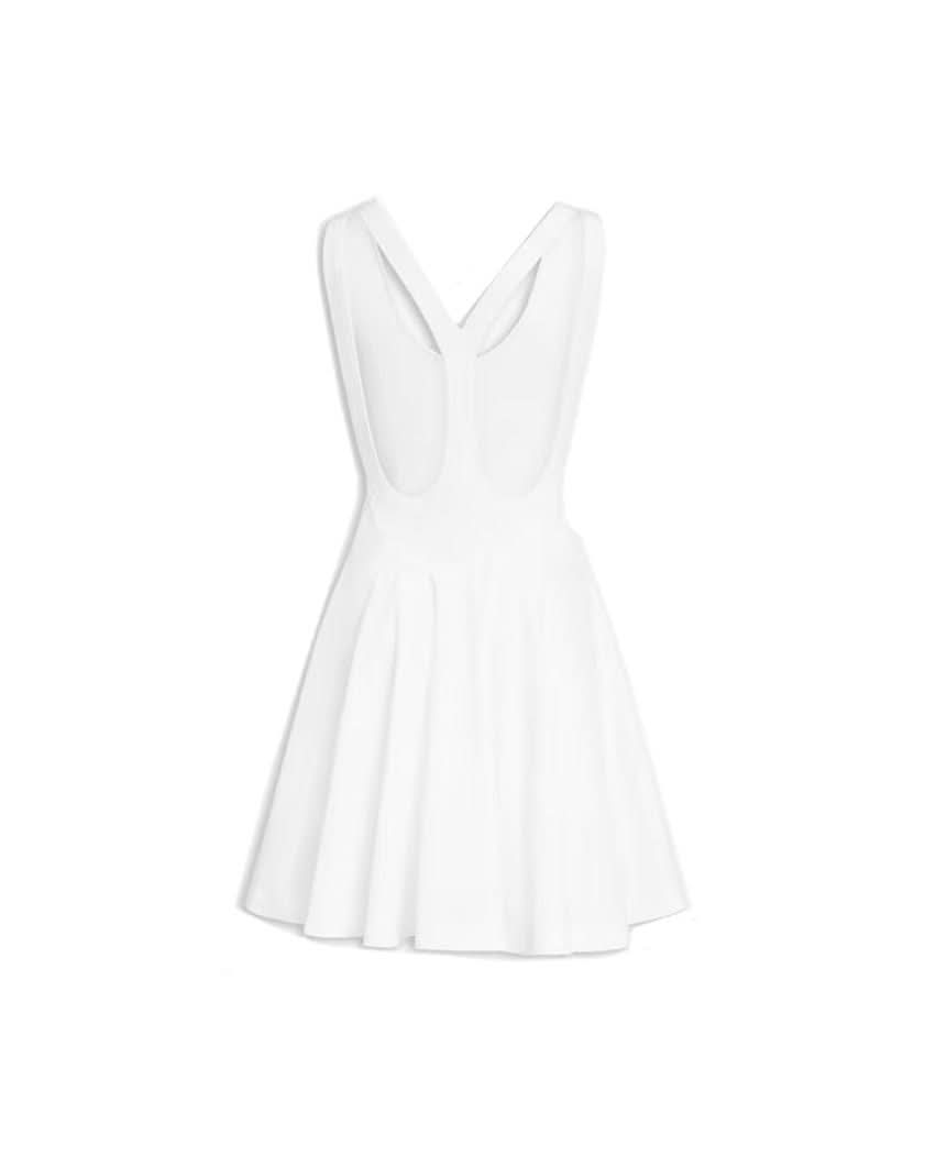 Alaïa White Cotton Dress Dresses