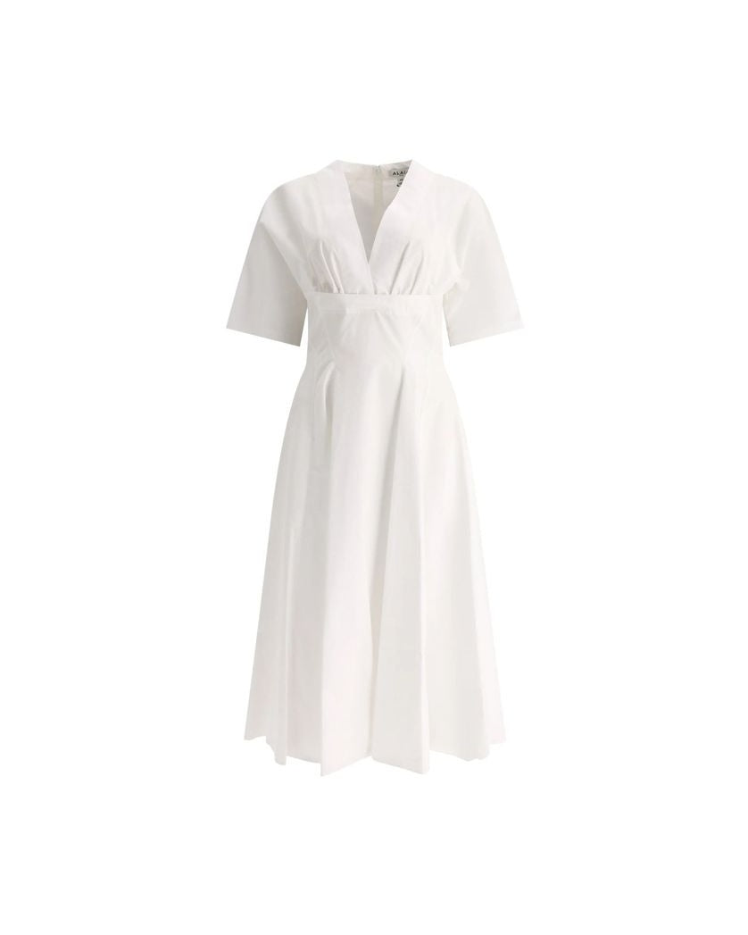 Alaïa White Cotton Dress Glam Steals