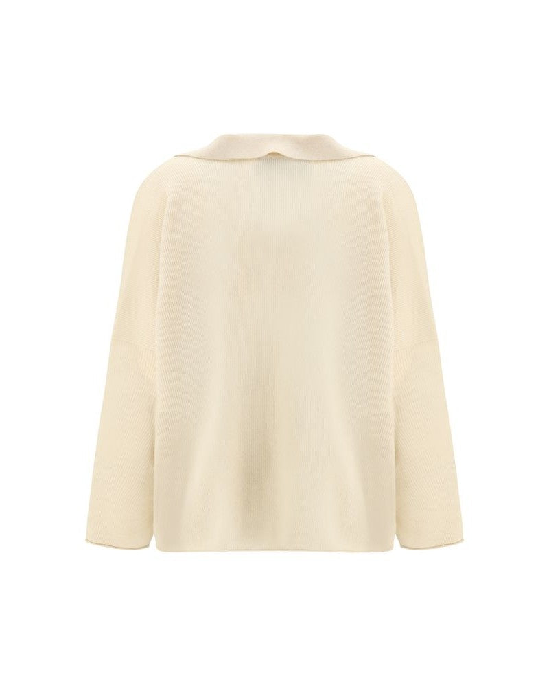 Alanui Beige Cashmere Polo Shirt Glam Steals