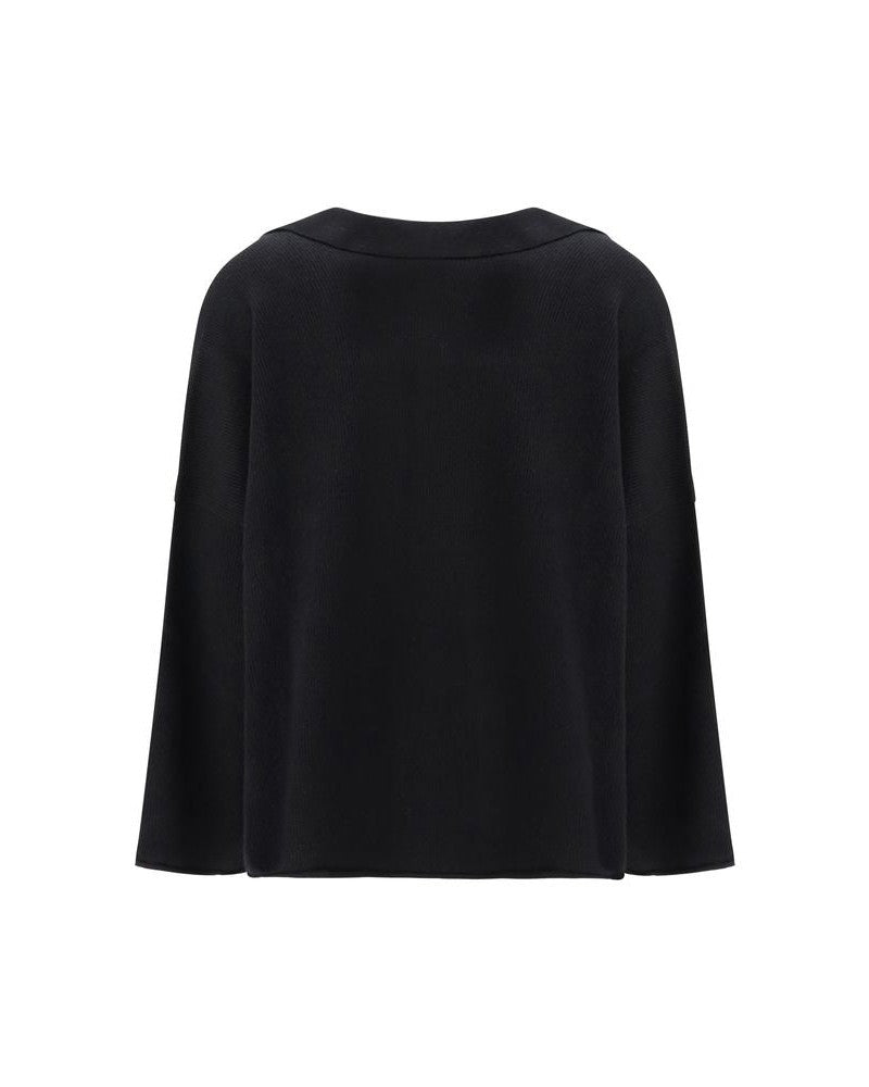 Alanui Black Cashmere Polo Shirt Glam Steals