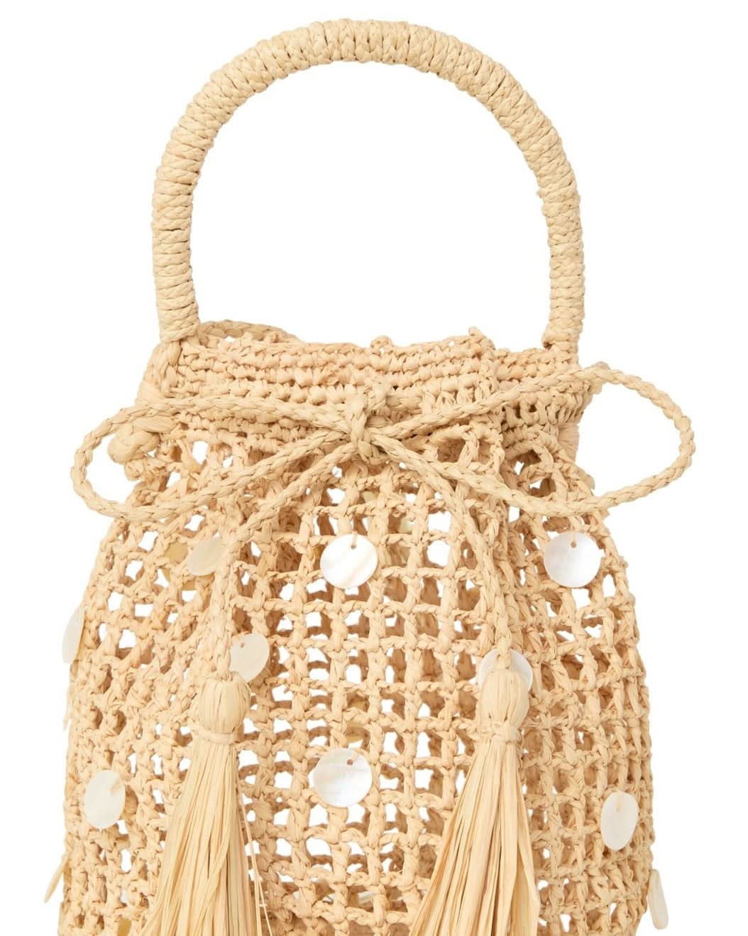 Alanui Precious Moments Raffia Satchel Bag Shoulder