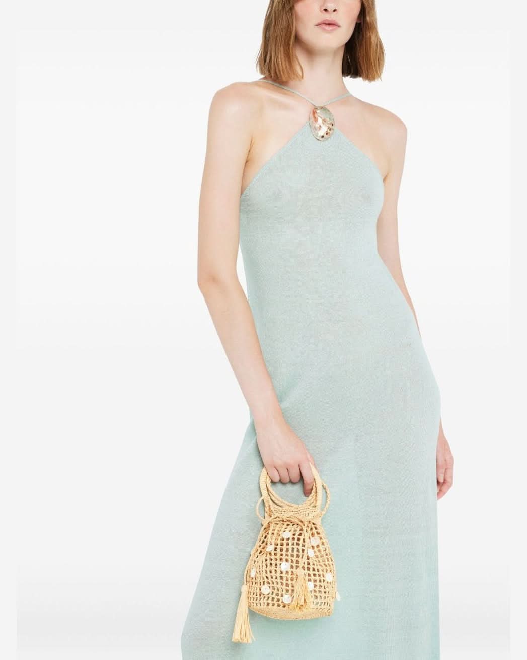Alanui Precious Moments Raffia Satchel Bag Shoulder