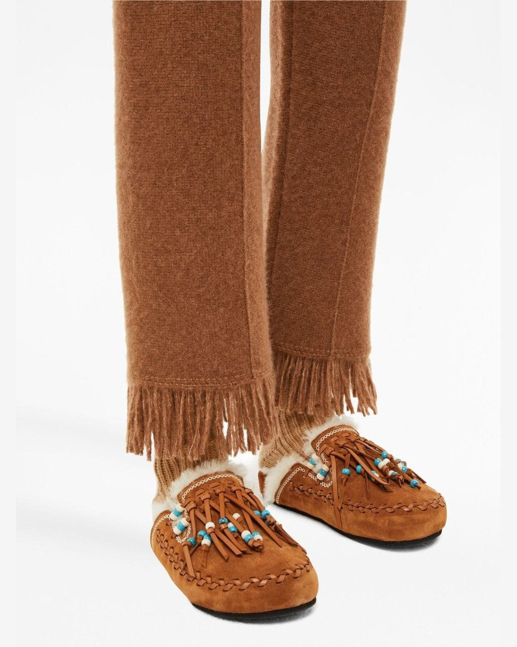Alanui Trousers Camel Glam Steals