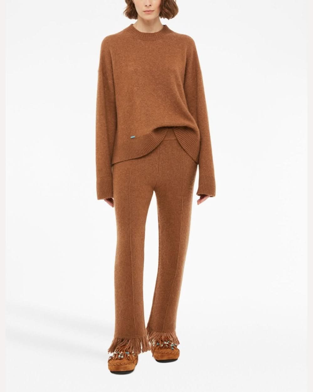 Alanui Trousers Camel Glam Steals