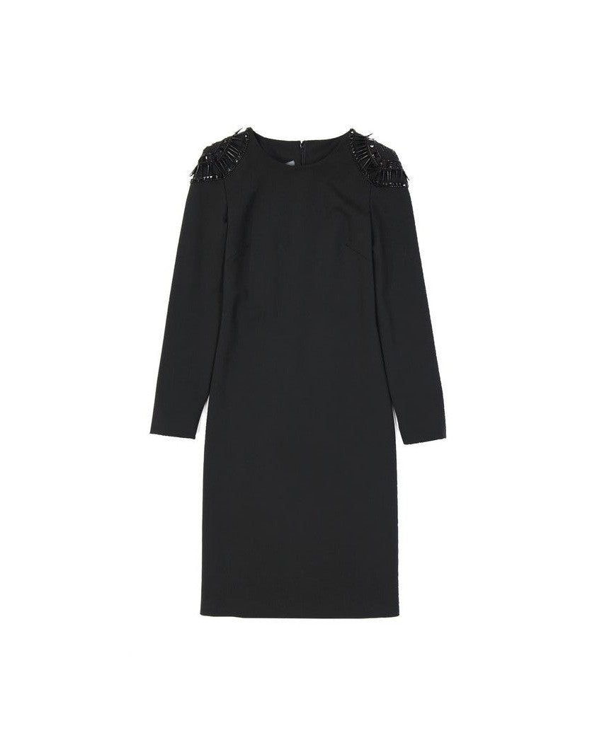 Alberta Ferretti Black Elastane Dress Glam Steals
