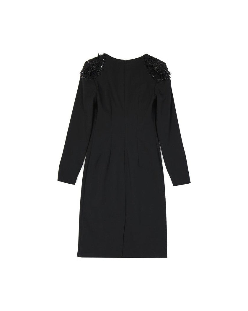 Alberta Ferretti Black Elastane Dress Glam Steals