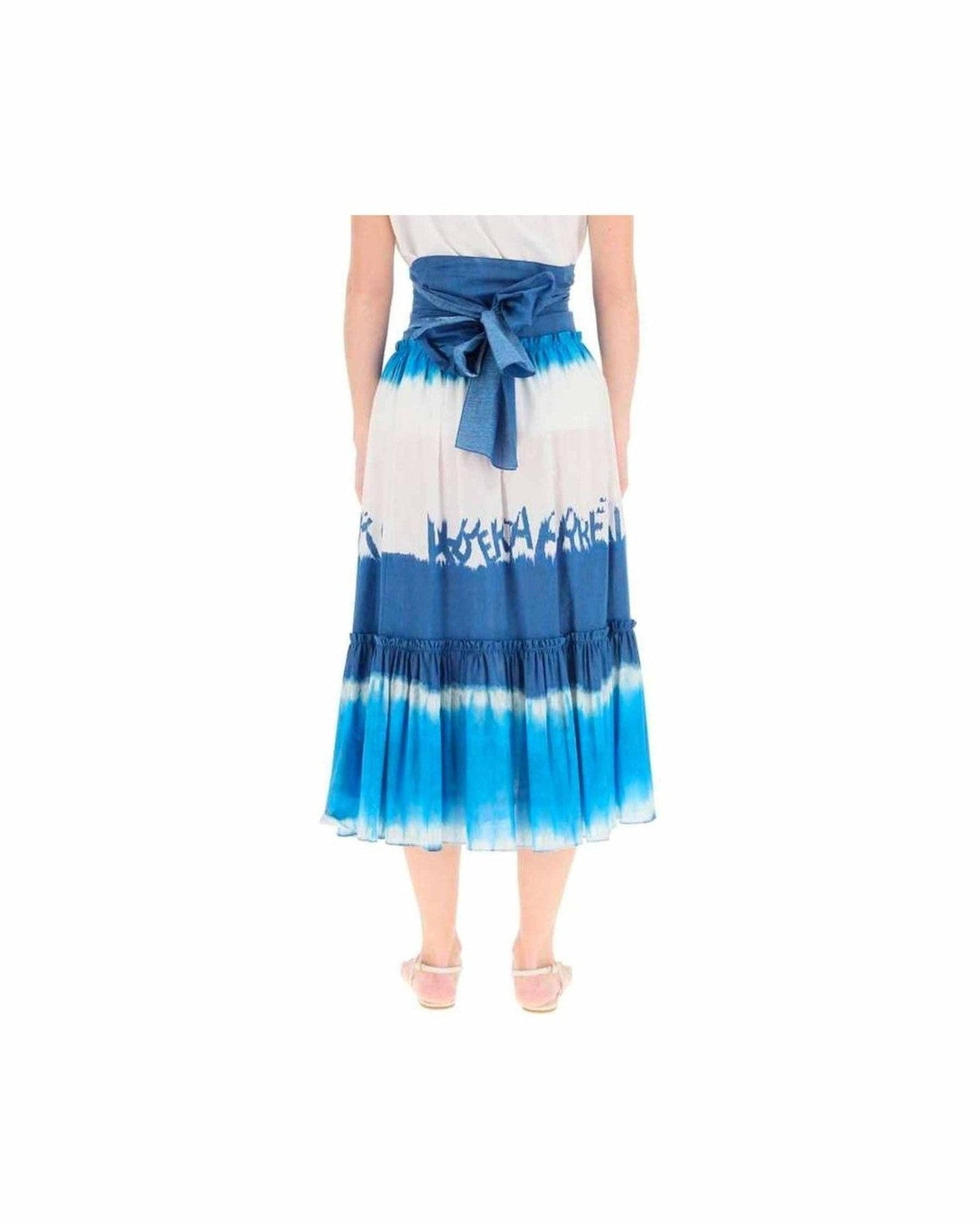 Alberta Ferretti Tie Dye Midi Skirt Glam Steals