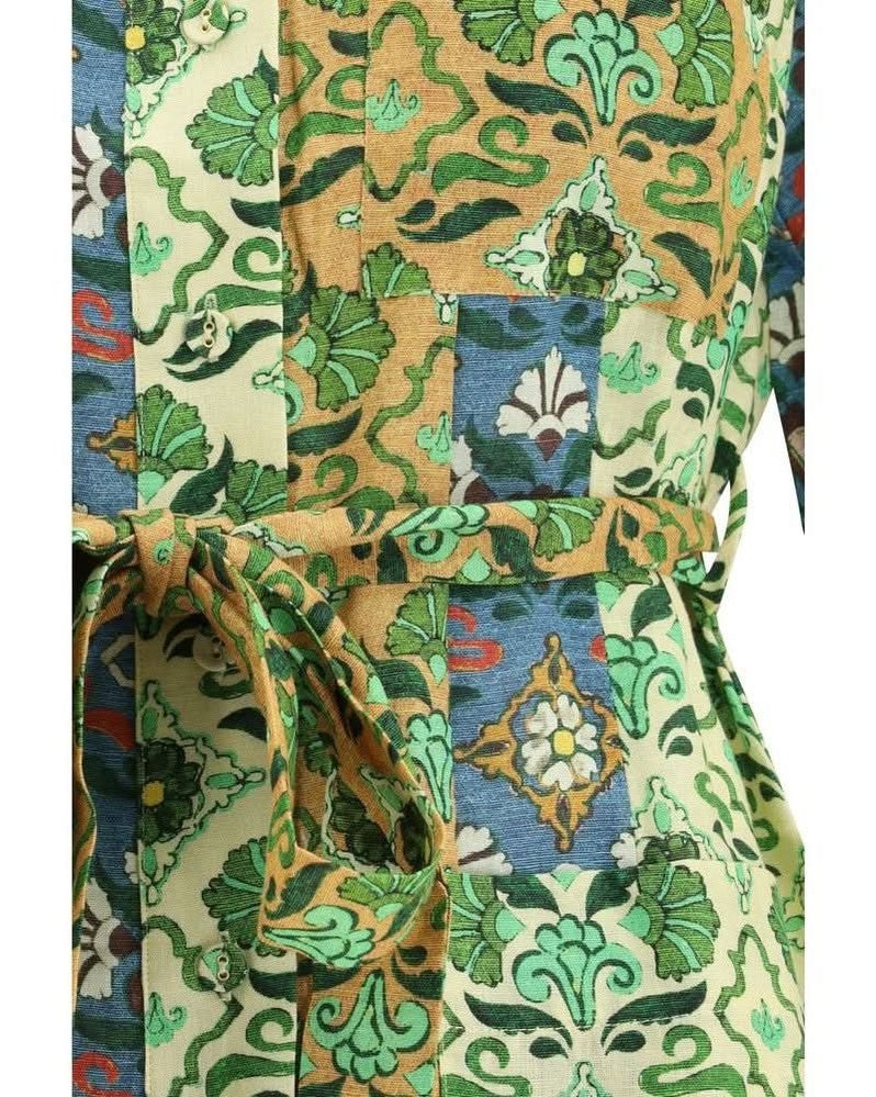 Alemais Multicolor Linen Dress