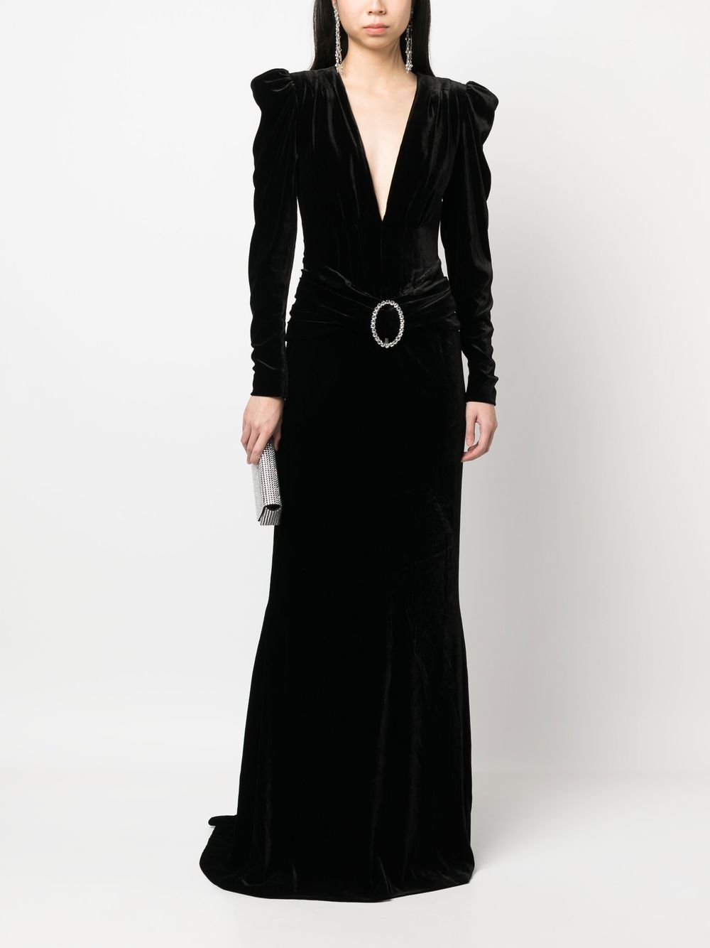 Alessandra Rich Black Dress Glam Steals